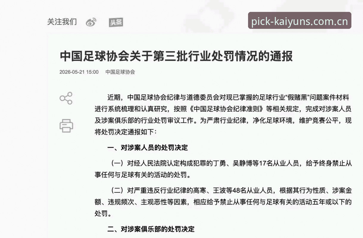 5种行业乱象警示：从足协第三批禁足名单看中国足球治理新格局